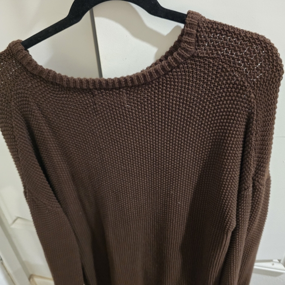 Old Navy Women's Chocolate Knit Sweater - Picture 2 of 3